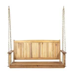 WOOD PORCH SWING - TEAK