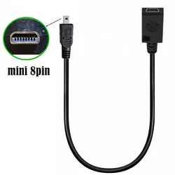 Compact Multi - Port USB Adapter Cable for Data Sync and Power Supply (Mini USB Female)