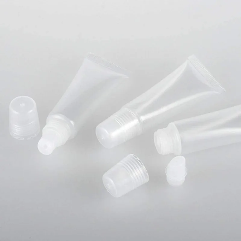 Mini Clear Soft Empty Lip Balm Tubes 6pcs 5/10ml Portable Travel Lip Gloss Containers DIY Makeup Packaging Tools Women/girl makeup empty bottle cosmetic bottle mini cosmetic bottle cosmetic sample container cosmetic dispenser bottle refillable cosmetic bottle cosmetic bottle set