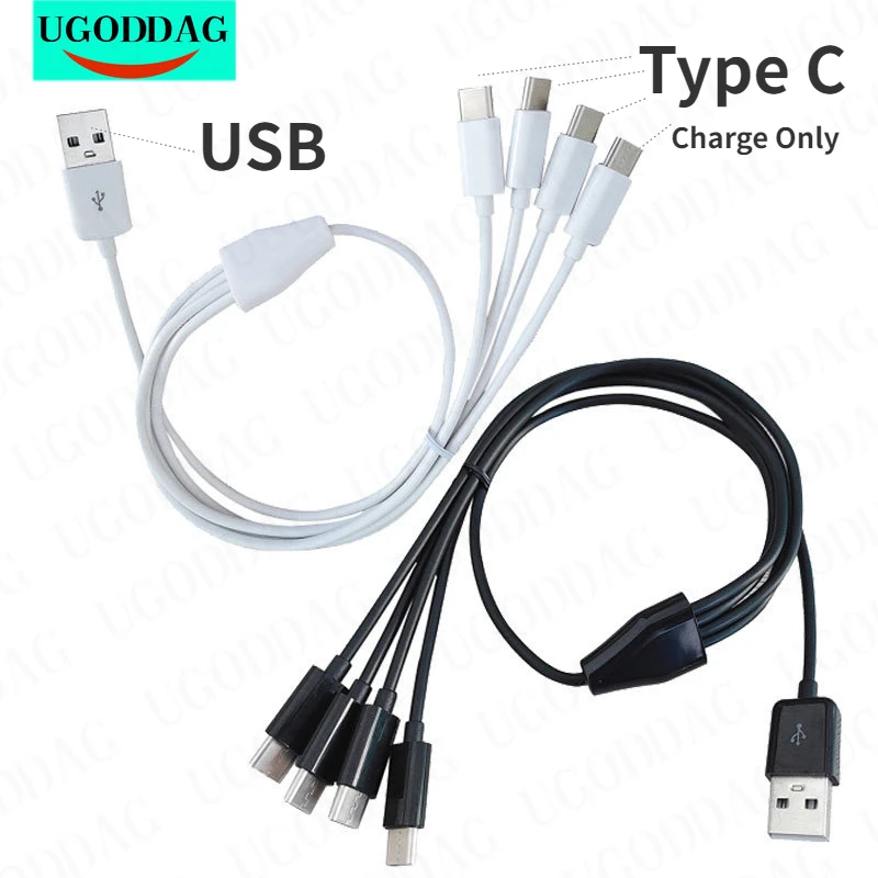 Multi Cabo de Carregamento Tipo-c Cabo de Carga Múltipla Telefone Usb c Conector Cabo de Carregamento para Telefones Celulares Tablets em 50cm