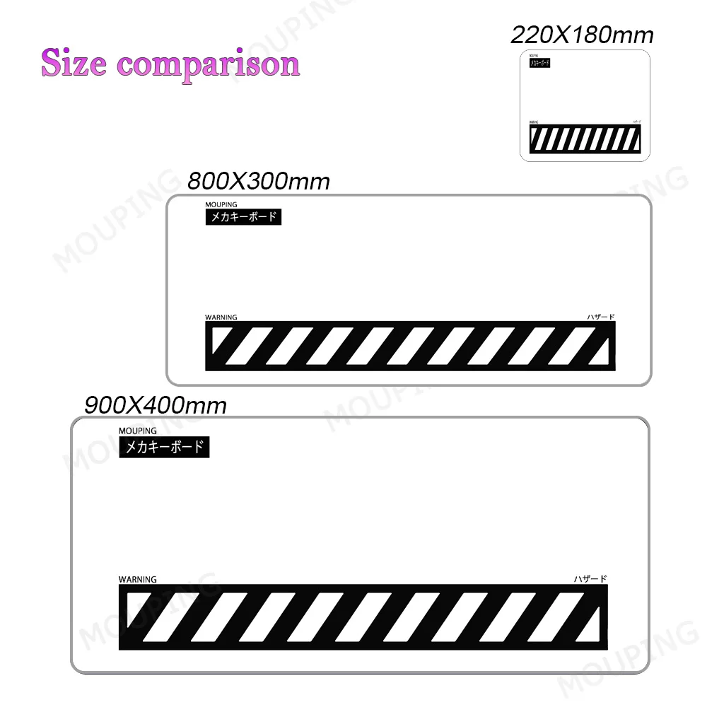 Alfombrilla de ratón con teclado mecánico en blanco y negro, alfombrilla de escritorio, alfombrilla de ratón japonesa, accesorios para jugadores de videojuegos Xxl 900x400, alfombrilla de mesa para al