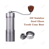 GZZT HG48 Manual Coffee Bean Mill 48mm 7 Core Ghost Tooth Cone Burr Hand Coffee Grinder for Espresso and Pour over 1