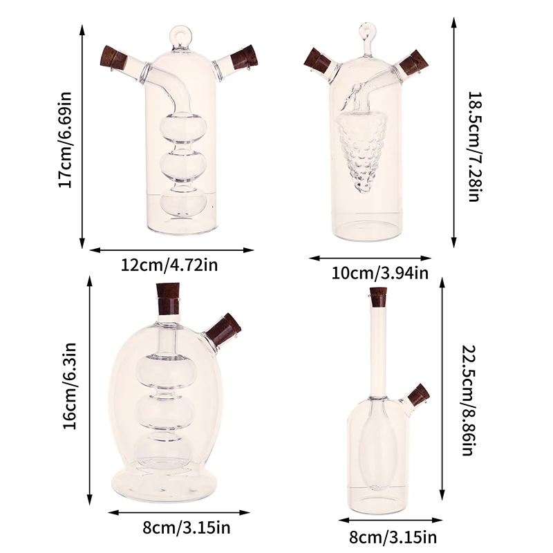 Condiment Jars 1Pc 2-in-1 Double Layer Bottle for Kitchen