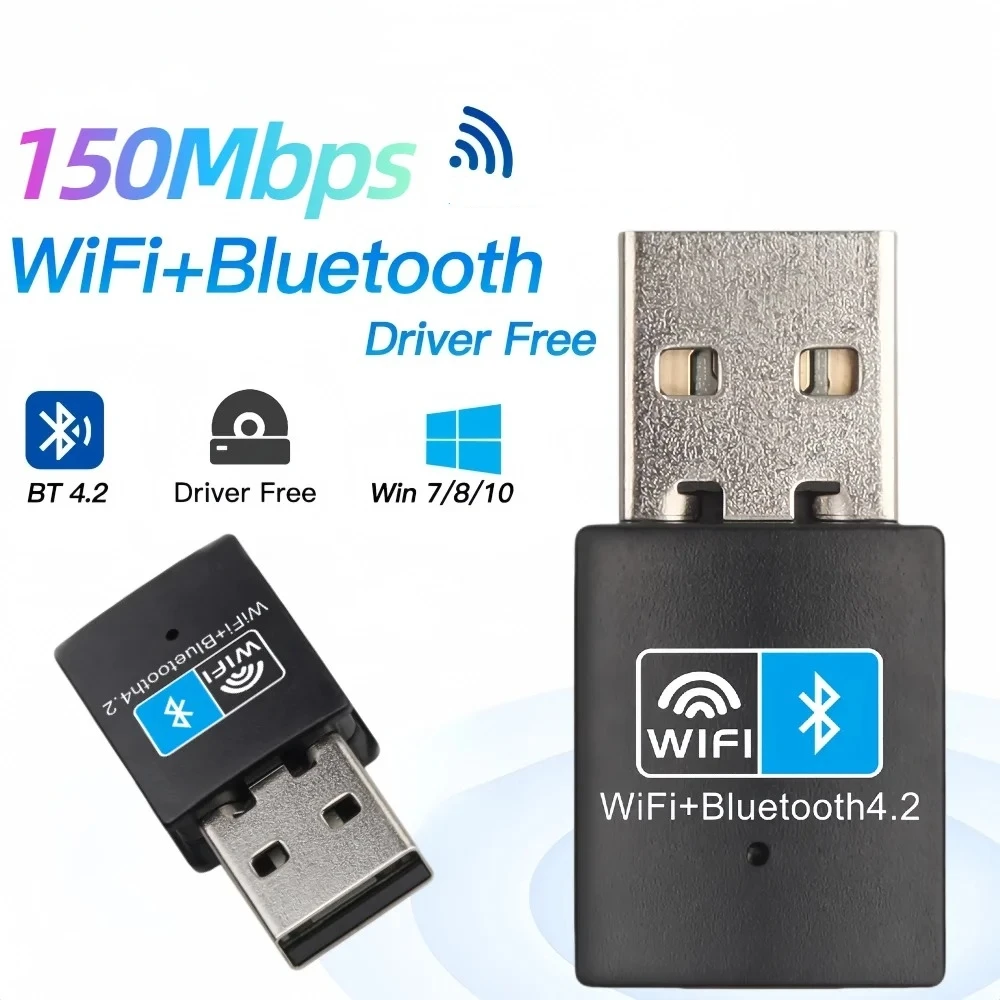 USB WiFi Bluetooth Adapter 150Mbps 2.4Ghz Wireless External Receiver Transmitter RTL8723 WiFi Dongle 2 In 1 bluetooth transceiver adapter,bluetooth adapter,wifi usb adapter,wireless usb adapter