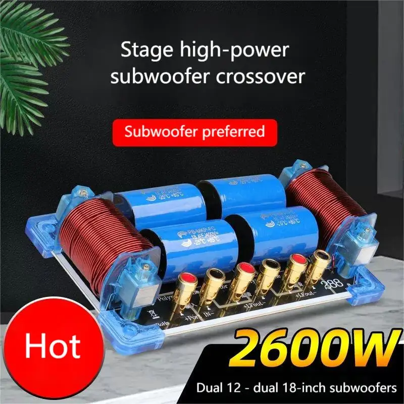 B-967 Single Double 15 Inch/18 Inch Subwoofer Stage Speaker Frequency Divider Full Frequency Speaker Crossover 2600W