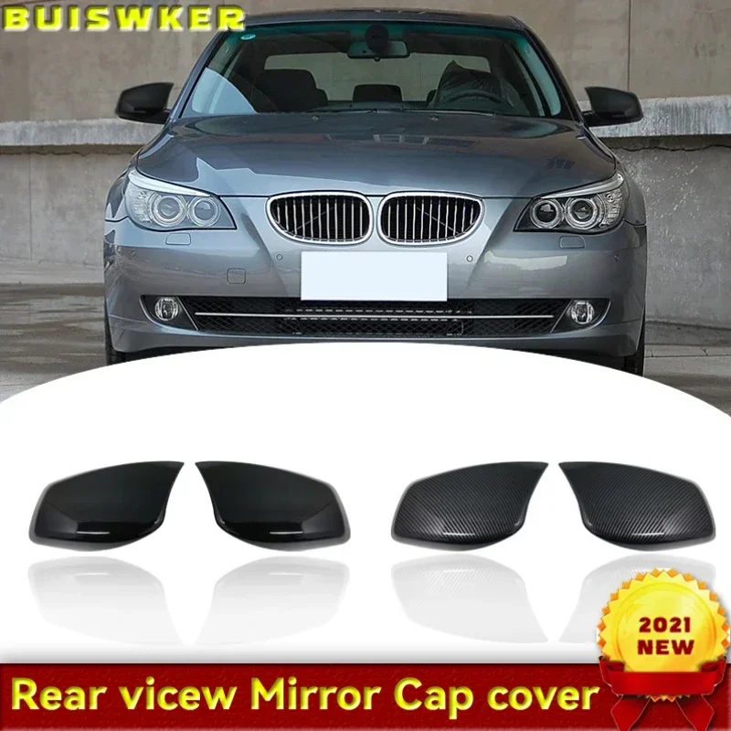 

Rearview Mirror Cover Cap Carbon Fiber / Black for BMW 5 Series E60 E61 E63 E64 2004-2008 520i 525i 528i 528xi 530i