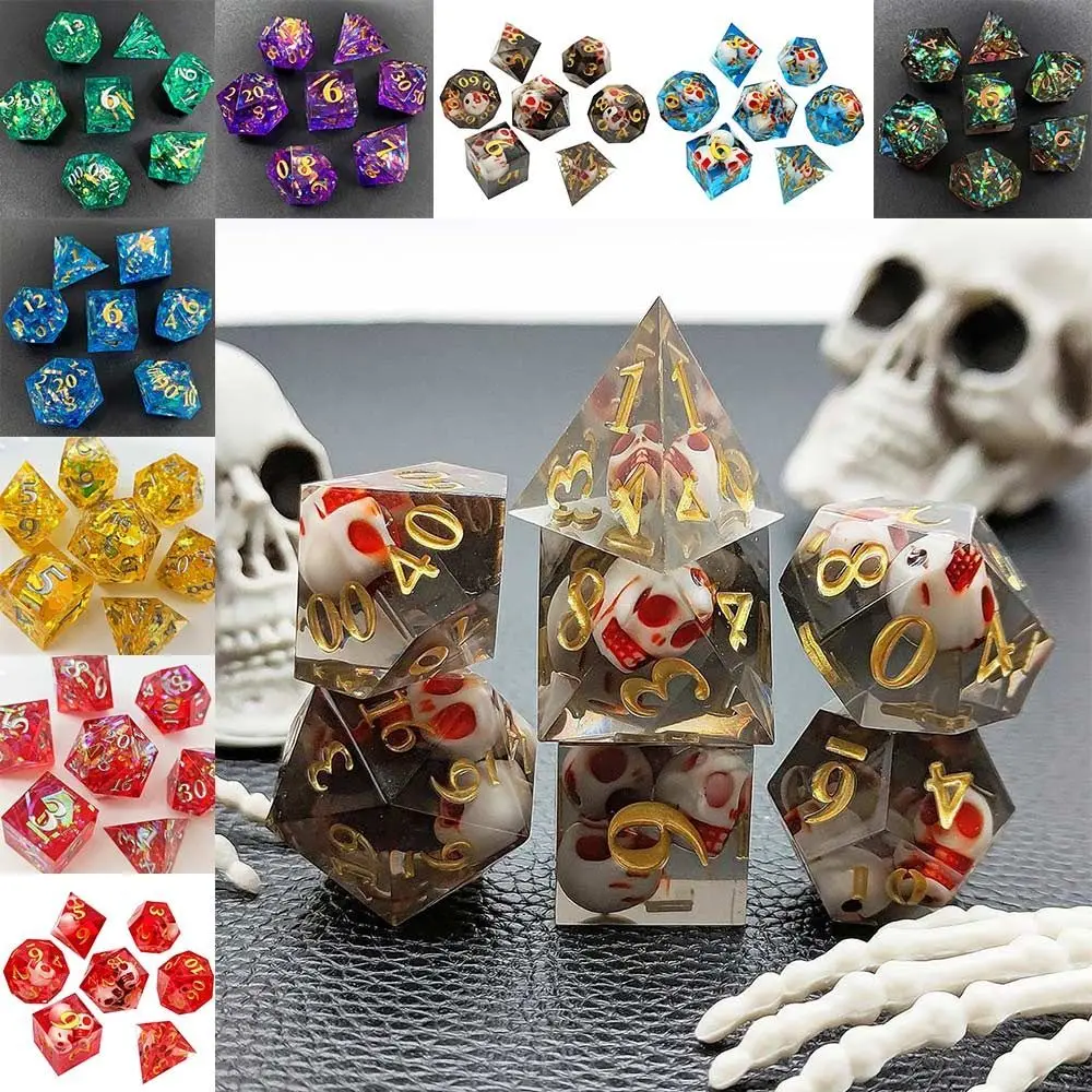 

Полимерные кости ручной работы для дома TRPG DND