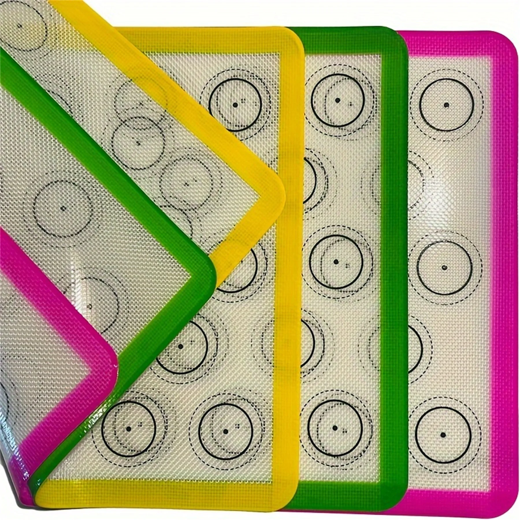 Silicone Baking Mat-Reusable Oven Baking Tray-Can Bbtain 3 Colors Non Stick Fast Simple And Easy To Clean Bake Cookies Gifts