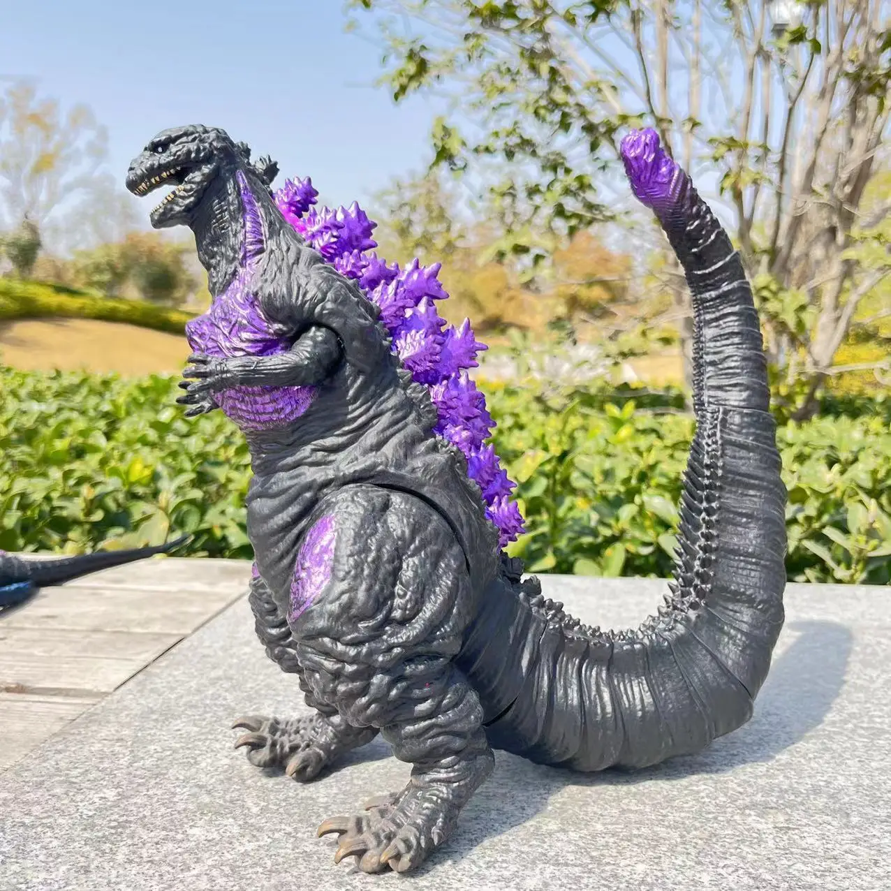 Фото 26 см Большой размер красный Лотос Godzilla VS King Kong ПВХ мягкие резиновые шарнирные мобильные модели куклы король Гидора детская игрушка подарок №2