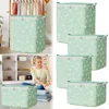 Clothes Quilt Storage Bag Foldable with Zipper Wardrobe Clothing Moving Luggage Bag Large Capacity Bedroom Dormitory Mobile Box 2