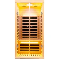 1 Person Infrared Sauna for Home,Luxury Personal Indoor Sauna Spa,1420w/120v Ultra Low EMF Infrared Sauna,App&LCD Panel Controls 1