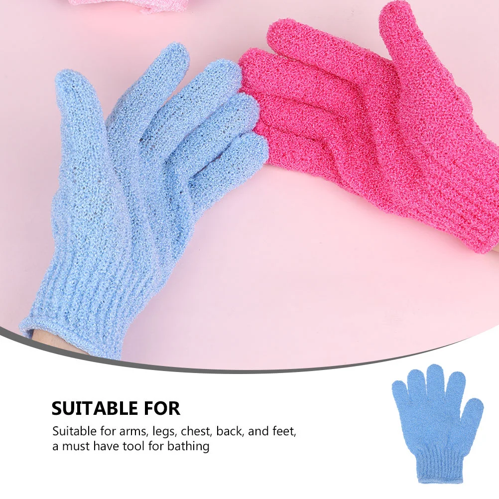 

10Pcs Bathing Back Scrubber Body Cleaning Glove Bathroom Supply Mixed Color
