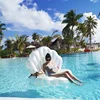 Swimming Pool Float Inflatable Toys Giant Inflatable Toys Seashell with Pearl Ball Chair Bed Outdoor Summer Beach Party Mattress 5
