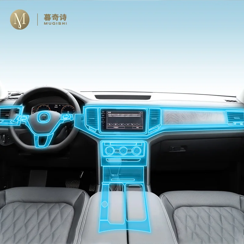 

Защитная пленка из ТПУ для Volkswagen Atlas 2017-2020, прозрачная самоклеящаяся пленка для защиты салона автомобиля от царапин