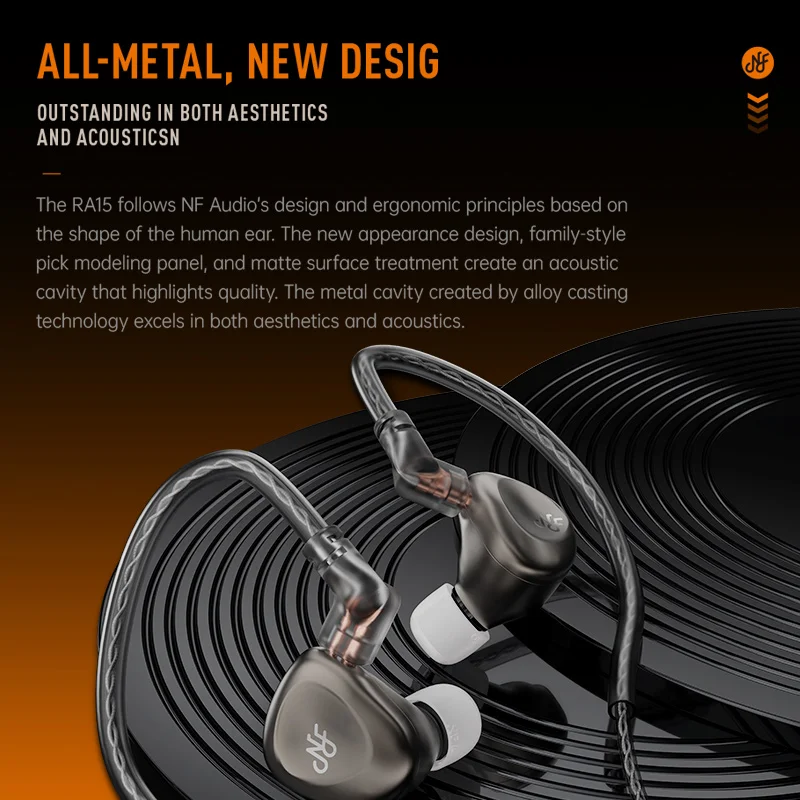 NF AUDIO RA15 Dynamic Earphone with 0.78 2 Pin Cable In-Ear Earbuds 6