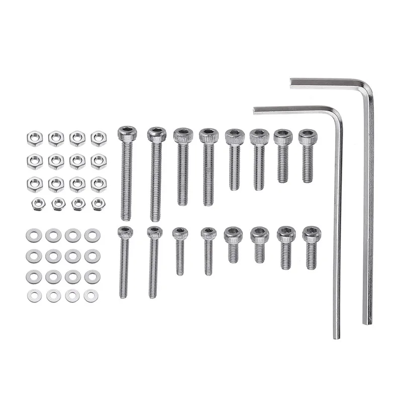 Mini Universal Cartridge Mounting Box Kit 50Pcs Stainless Steel Bolts Screws Nuts Set Tool Case Turntable Record Player Box