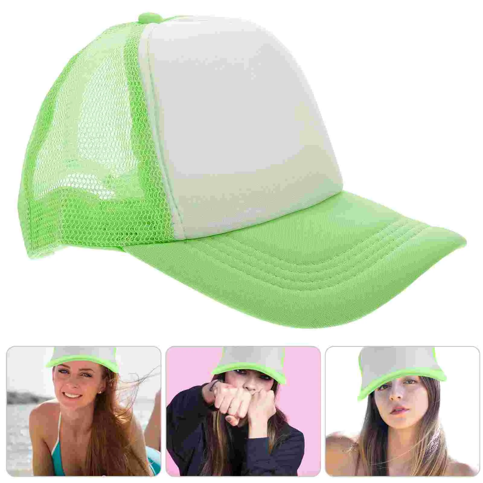 10pcs Outdoor Use Blank Diy Cap Mesh Driver Hat Baseball Cap Diy Sublimation Hat Outdoor Supply 3