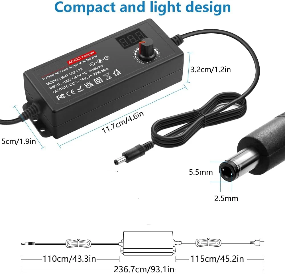   Ī AC/DC ,   DC 3V  24V   ġ, 100V-240V AC-DC , 72W