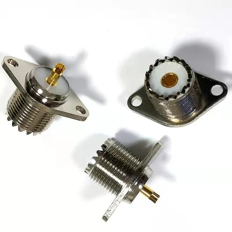 Connettore UHF Femmina SO239 Per Montaggio Su Pannello, Telaio, Flangia - Foto 6