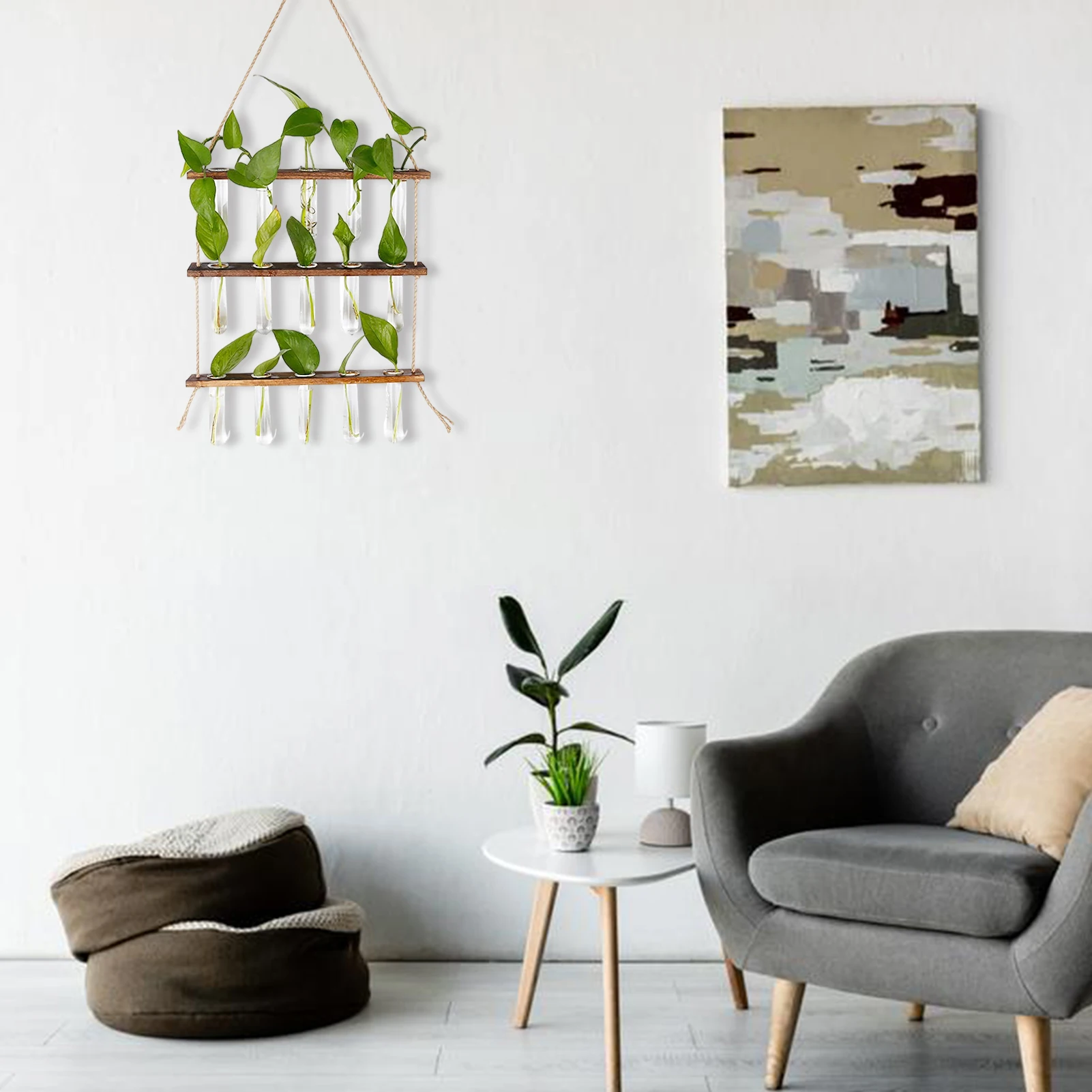 Wall Hangings Planter Indoor 3 Tiered Test Tube Flower Vases Retro Propagation Station Propagating Hydroponic | Дом и сад