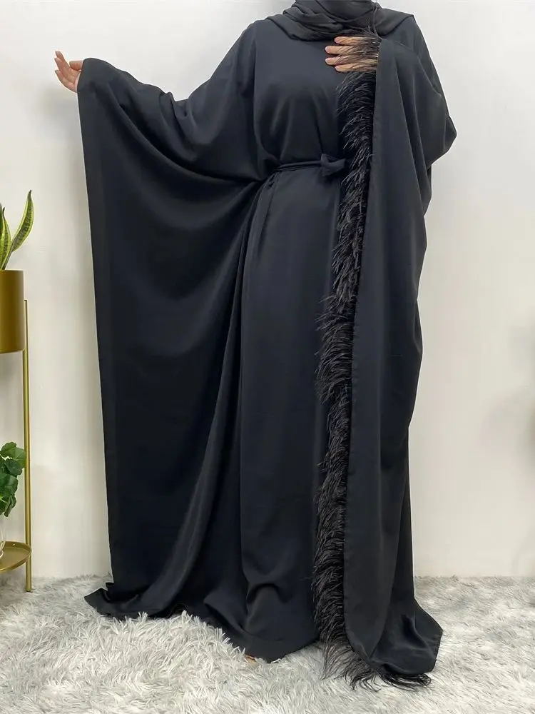Robe Djellaba Femme Vestidos Kaftan Dubai Abaya Turkey Muslim Fashion Hijab Dress Islam Clothing Dresses Abayas For Women Caftan, view 6