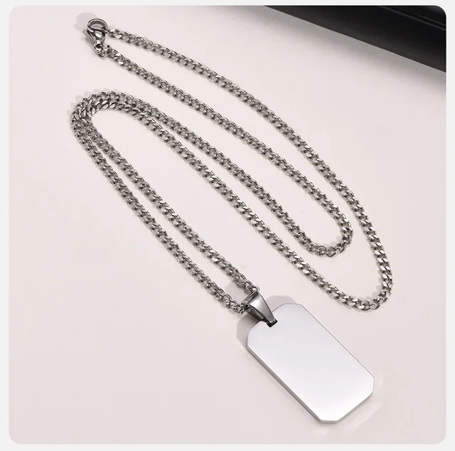 Vnox Cool Military Dog Tags For Men, Two Tones Geometric Pendanti With Aaa  Cz Stone, Punk Rock Real Man Collar Jewelry - AliExpress