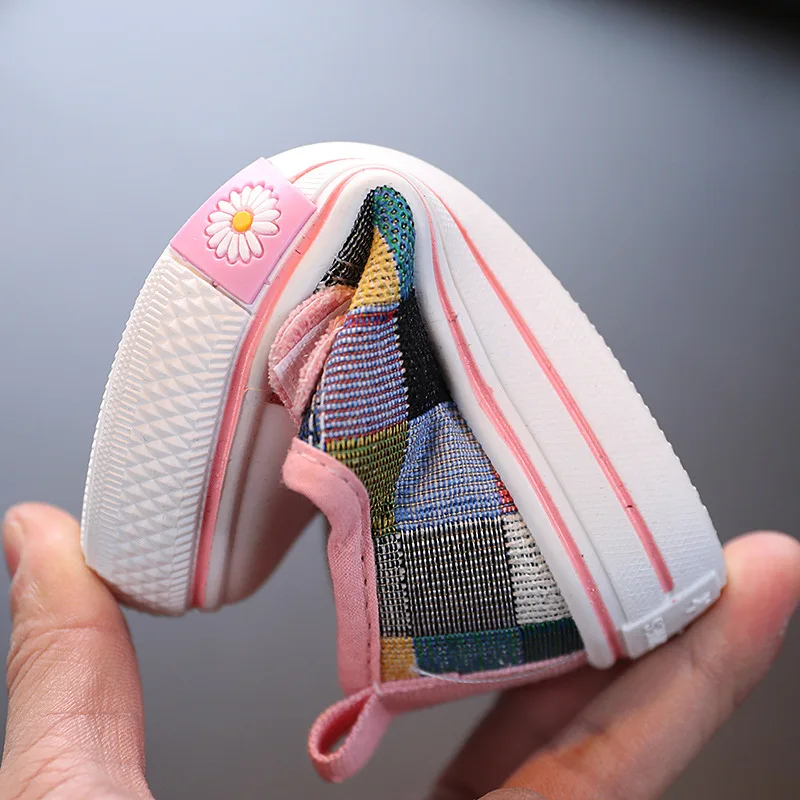 Children Canvas Shoes Toddlers First Walker Shoes Fashion Classic Casual Sneakers Little Kids Skate Checkered Shoes 2023 Autumn