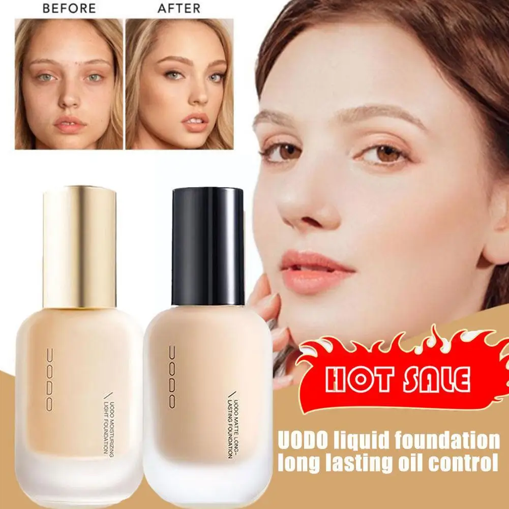 

UODO 30ml Liquid Foundation Concealer Long-lasting BB Cream FSkin for A Lasting Bright Dry To Oily Skin Care F2O1