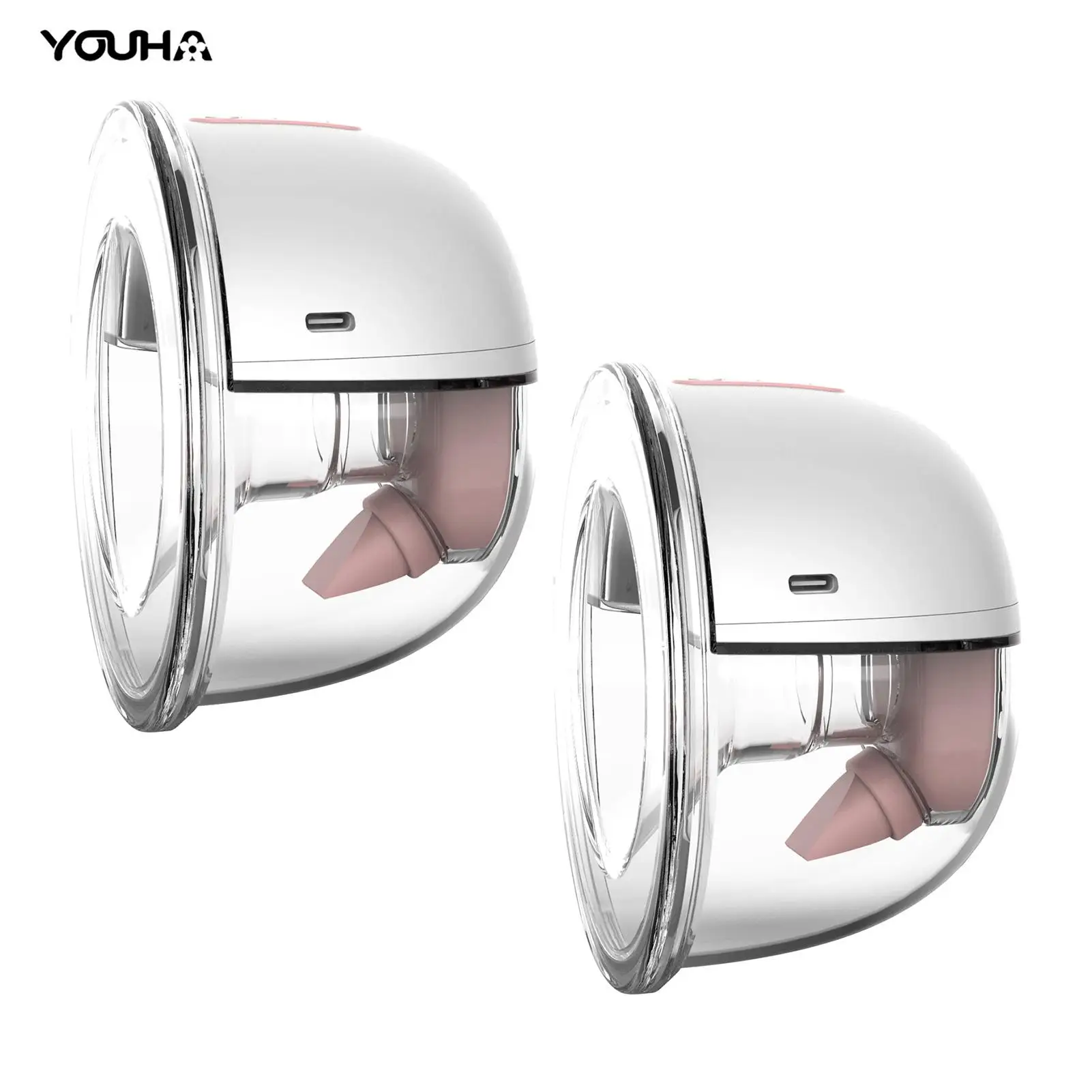 YOUHAElectricBreastMilkPumpHandsfreeSiliconeGelBPAFree