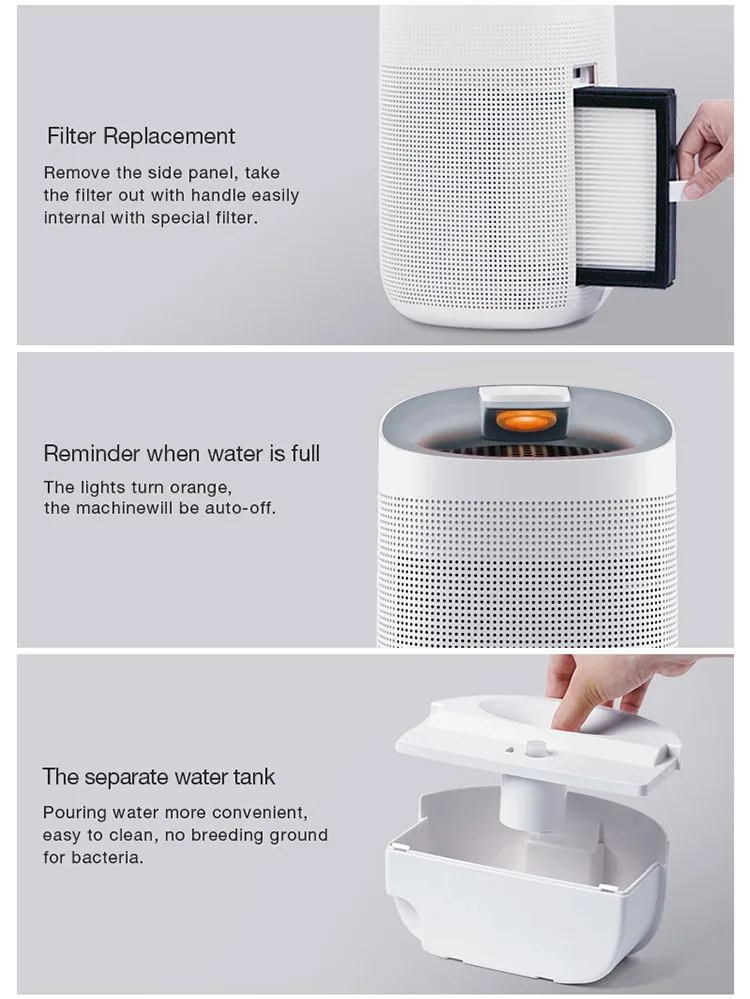 2025 Premium Portable Air Dehumidifier with WiFi Tuya App Control - Smart Home Dehumidifier Fan 6