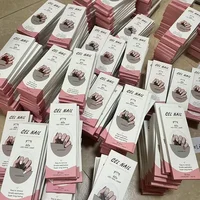 Semi Cured Gel Nails Wraps Fashion Transparent Solid Color Manicure Decal UV LED Lamp Need Gel Nail Stickers Decoration NG 1