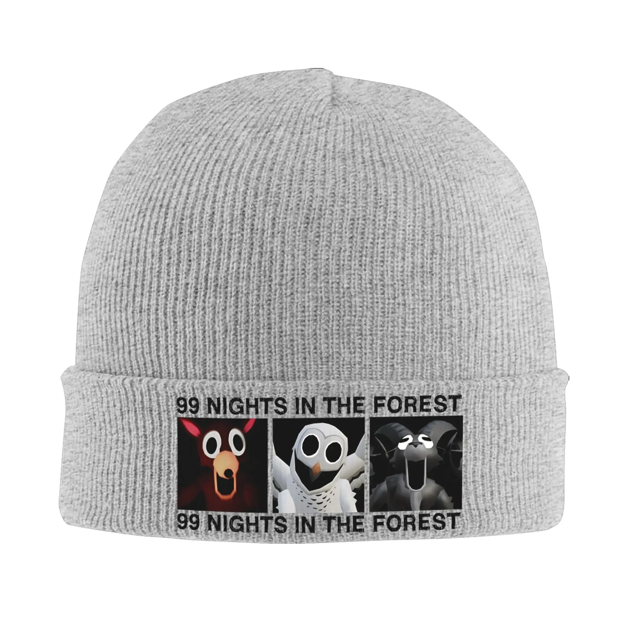 99 Nächte im Wald Spiel Beanie Hüte Motorhaube Hüte weiblich männlich Vintage Kpop Skullies Beanies Winter thermische elastische Kappen
