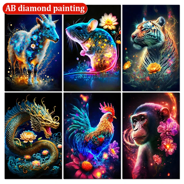 Horse AB Drill Diamond Painting Mosaic Animal Fantasy Dream Art Embroidery  Pictures of Rhinestones Cross Stitch Home Decor Gift - AliExpress