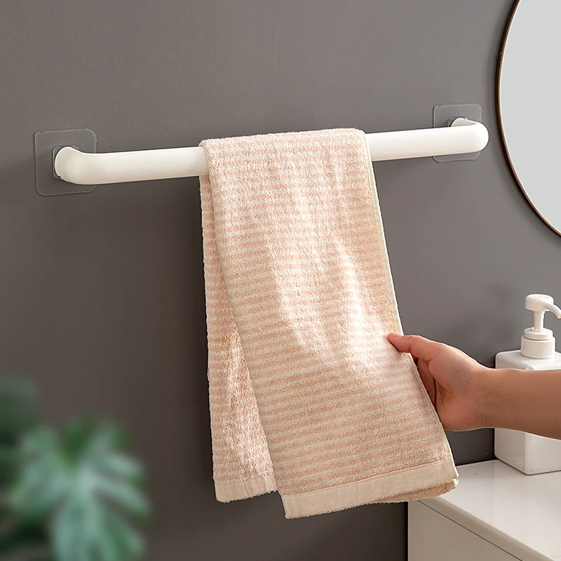 Towel Bar Wall-mounted Bathroom Towel Organizer Storage Rack Does Not Take Up Space Towels Rack for Bathroom Accessories