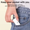 Mini portable mobile phone charger 5000mAh mobile power supply, built-in cable charging, built-in LED light, built-in bracket function, compact and compact, suitable for mobile phones, headphones, speakers 6
