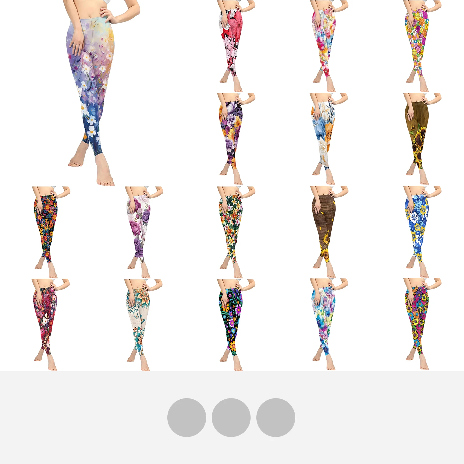 

Модные штаны для йоги с изысканным принтом Подсолнух цветочный тюльпан тропические легинсы с цветочным узором подарок на день рождения