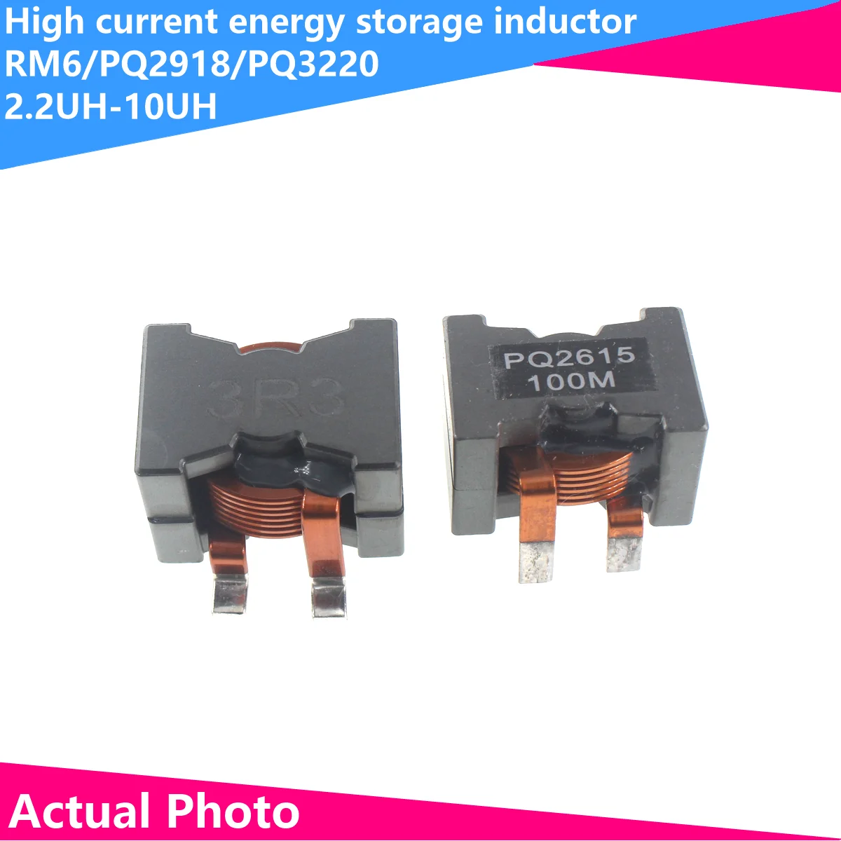 High current energy storage inductor PQ2918-4.7uH10uH50A100A new energy flat wire filter inductor coil 12v 18650 li ion rechargeable battery pack 120ah 30a battery for solar energy built in high current bms electric vehiclebattery