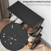 X-Type Multifunctional Storage Shoe Rack 4 Tier Stable Foldable Shelf Home Dorm Entryway Footwear Organizer 4