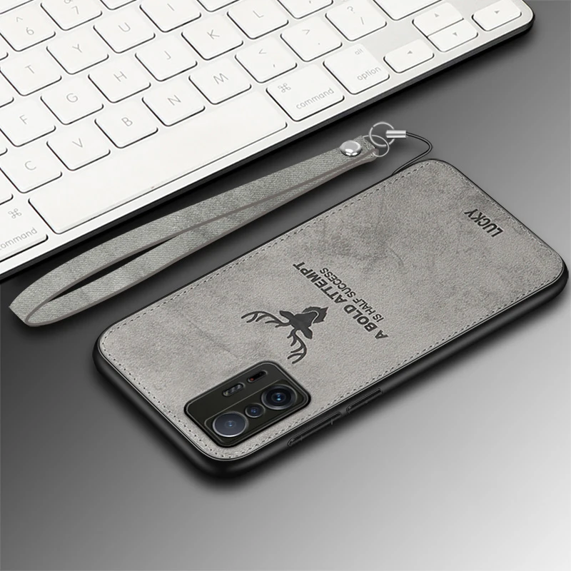Klassische Tuch Fall Für Xiaomi Mi 14 13 13T 12 12T 11T Pro 9T 10T 11 Lite Poco F3 F4 F5 Pro Gebaut-in Magnet Deer Abdeckung Shell – Detail 10