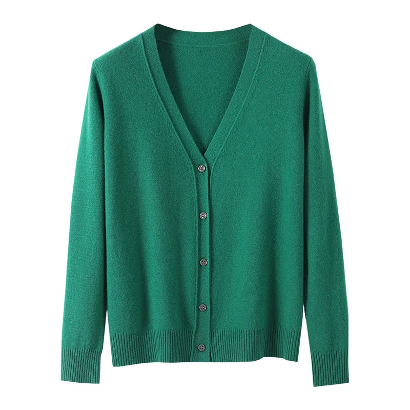 2022 cashmere sweater cardigan women\'s long sleeved elegant Vintage sweater cashmere knitted spring and autumn coat