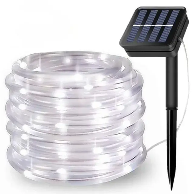 300LED Solar Rope Strip Light Outdoor Waterproof Fairy Light Strings Christmas Decor for Garden Lawn Tree Yard Fence Pathway - Image 9