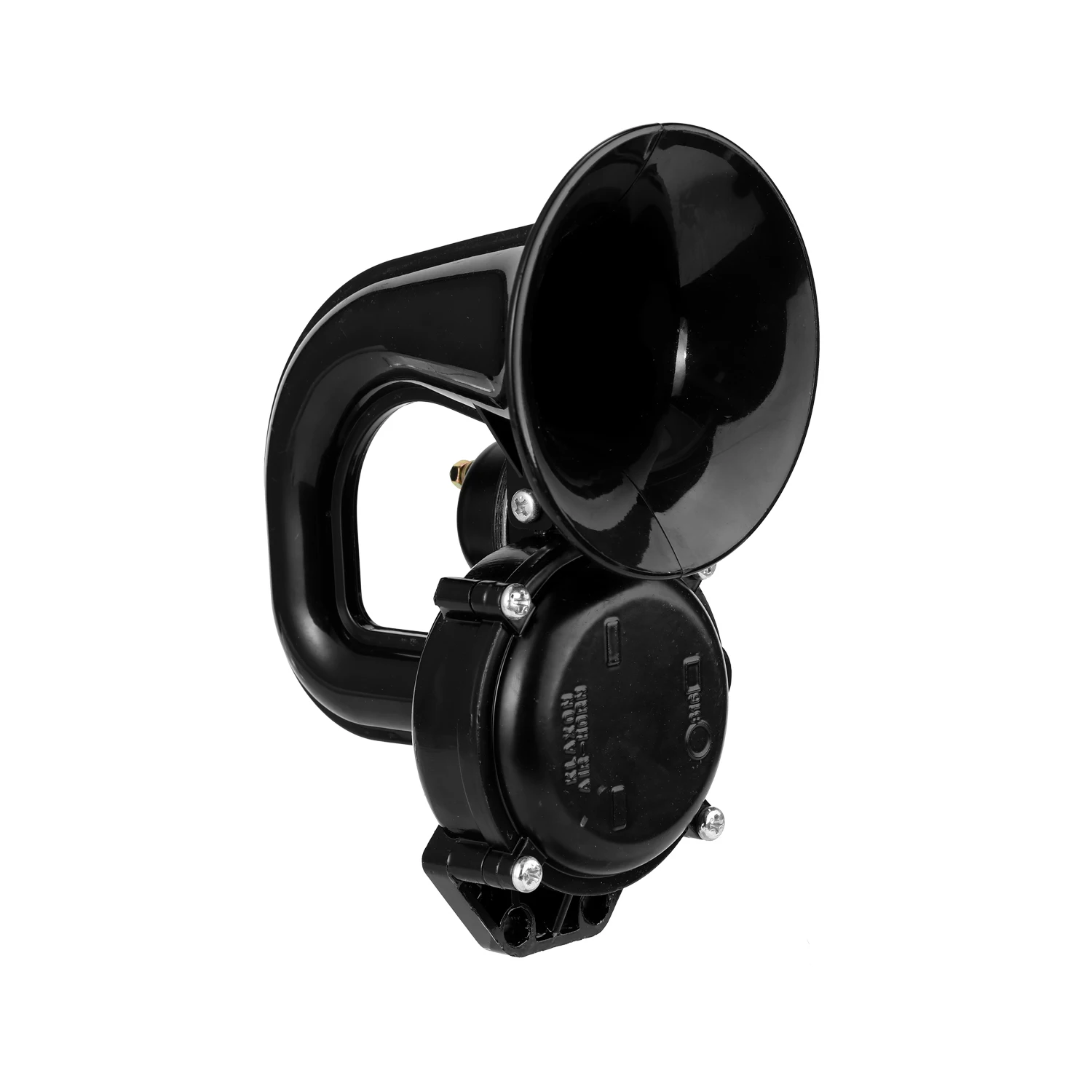 Truck 135db Loud Air Horn 12/24V SuperLoud Trumpet Air Horn with Electric Valve Flat for Auto Vehicle Trucks