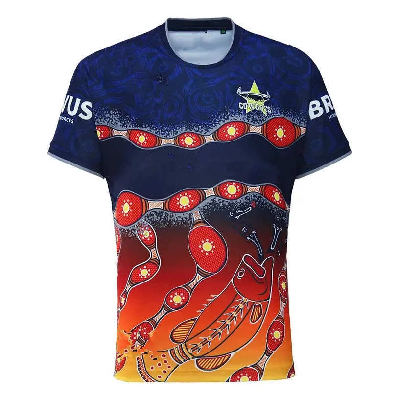 

2024 NORTH QUEENSLAND COWBOYS, Мужская футболка для регби, черная бейсболка, головные уборы, размер S--5XL (имя и номер на заказ)