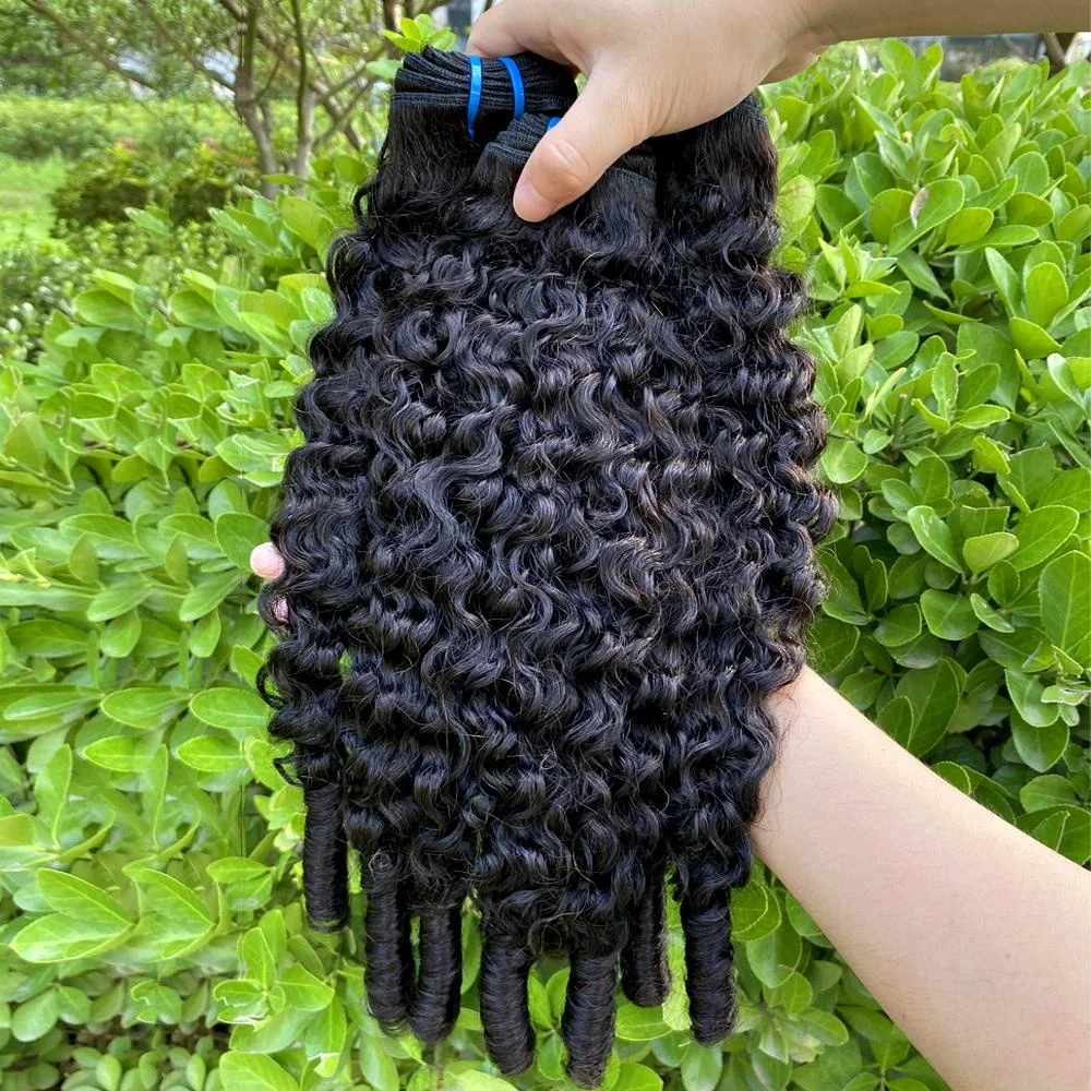 GOWIK Burmese Curly Human Hair Bundles Human Hair Quality Deep Wave Raw Hair Weave Bundle Double Drawn Vietnamese Hair Extension 1