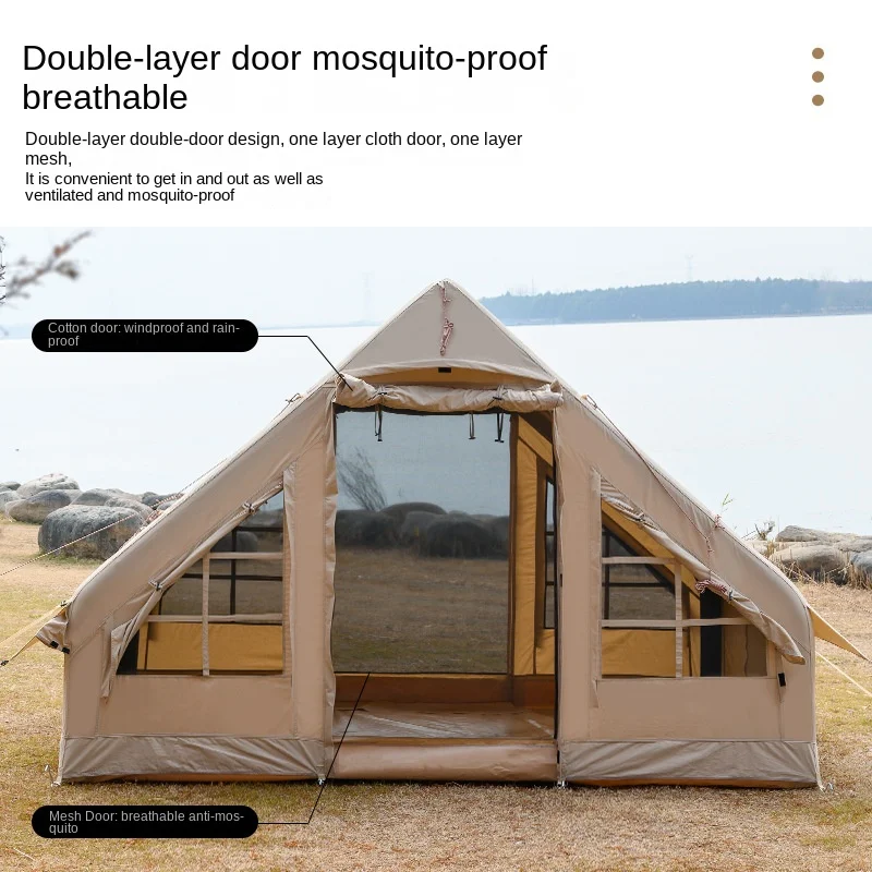 Tienda inflable impermeable para acampar, refugio solar para pesca al aire  libre, senderismo, capado, mochilero, Viajes - AliExpress