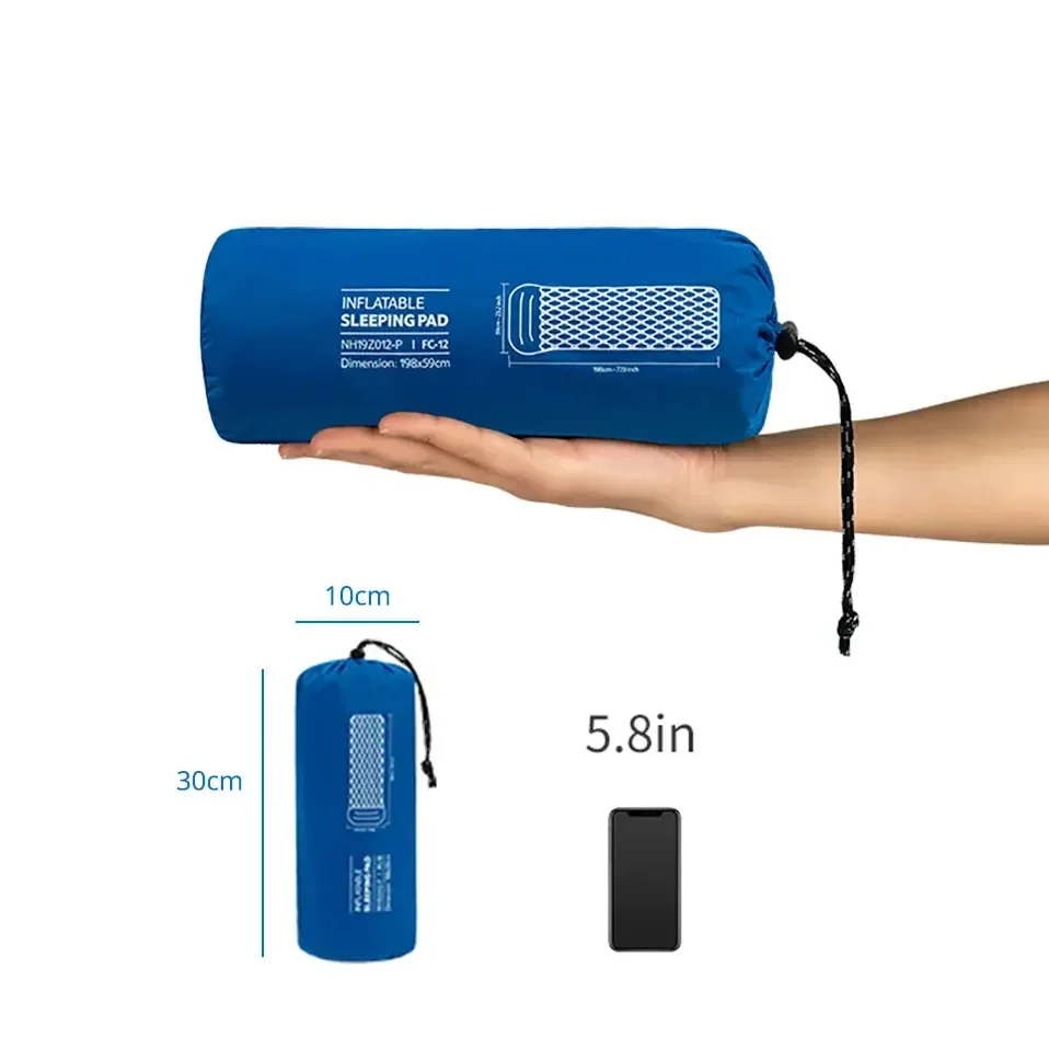 MOEYE Outdoor Inflatable Camping Mat  Air Sleeping Pad Mat Ultralight Waterproof Nylon Inflatable Cushion Picnic Bed