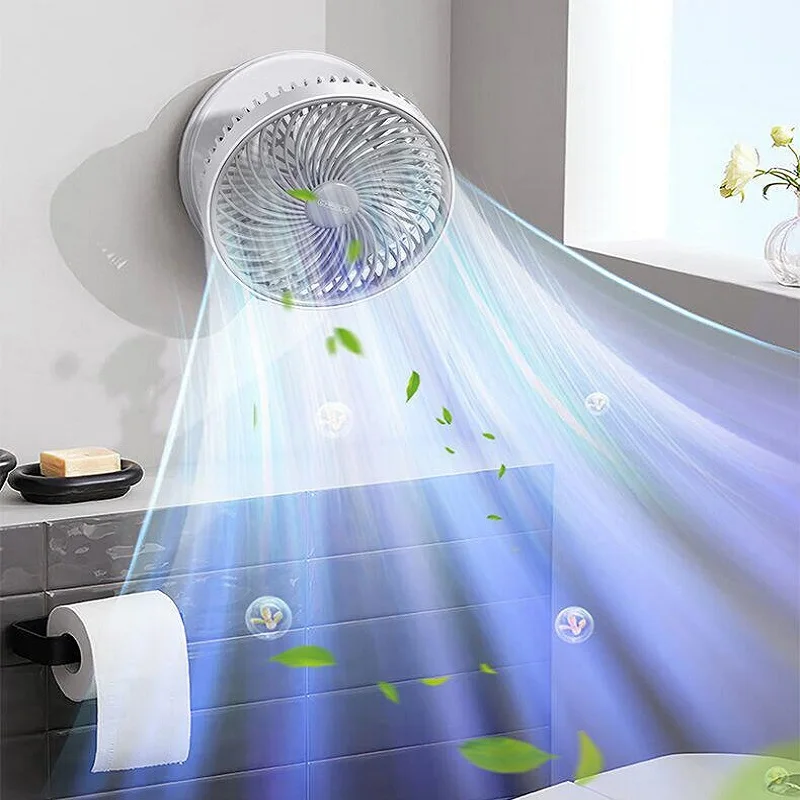 

CAFELE Wall Fan For Home Portable Foldable Desk Fan Rechargable USB Gadgets 4 Gears 4000mAh 120° Rotation Summer Cooler