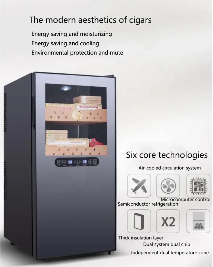 Commercial Wine Cigar Cooler Cabinet Humidor Large Cigar Humidor Refrigerator
