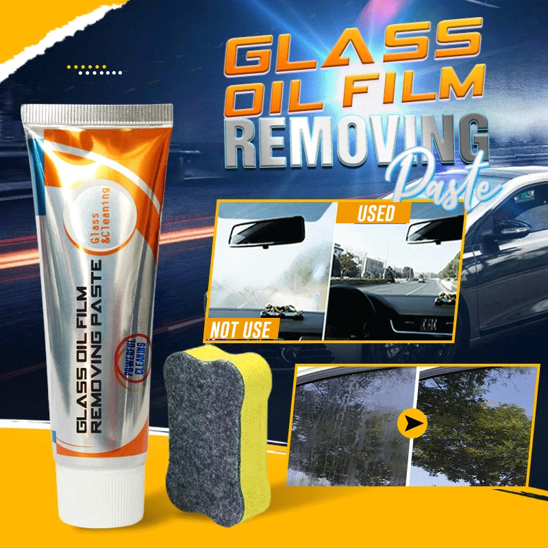 

Car Glass Oil Film Removing Paste Deep Cleaning Polishing Glass Cleaner for Auto Windshield Home Streak-Free Shine Glass Cleaner