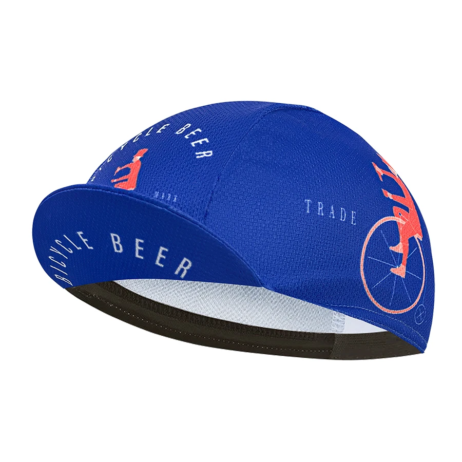 Illustration style cycling cap, summer polyester sweat absorption, pop, unisex, cycling cap boutique, striped, geometric, forest 3